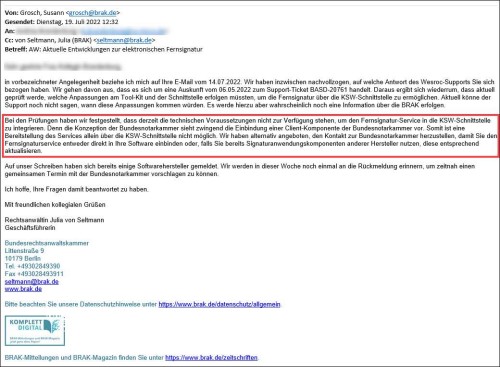 alle Infos zur beA Fernsignatur