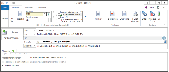 in RA-MICRO eingehende eEB