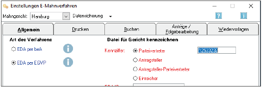 beA Mahnverfahren mit RA-MICRO