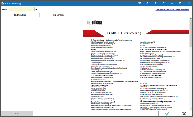 Neu: Kfz-Schadenmanager in Modul E-Versicherung in RA-MICRO