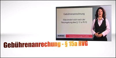 Gebührenanrechnung nach Neuregelung des § 15a RVG in RA-MICRO