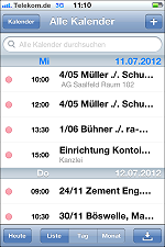 RA-MICRO Termine auf Apple iPhone 4