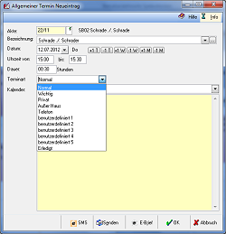 Allgemeiner Termin im RA-MICRO Kanzleikalender