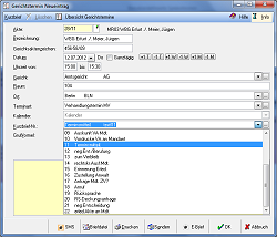 Gerichtstermin im RA-MICRO Kanzleikalender